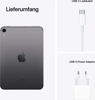 Image de Apple iPad mini LTE 2021 256 GB Pink, Farbe:Spacegrau