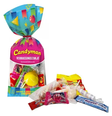 Productafbeelding van Candyman Verrassingszakje - 12 zakjes x 52 gram