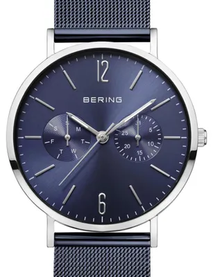 Produktbild von Bering Damen Quarzuhr 14236-303 mit Saphirglas und Datumsanzeige, 46 mm Gehäuse