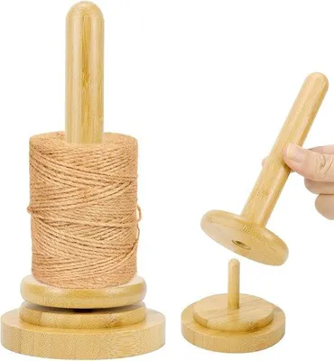 Image de Rouleau à laine - Support ergonomique pivotant à 360 degrés - Idéal pour les coiffeurs, les amateurs de tricot ou les couturiers