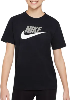 Produktbild von Nike K Nsw Tee Futura Hbr Black/White Black/White M