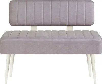 Produktbild von Skye Decor, Vina 0701 - 1 - White, Grey, Sitzbänke, Bank, Weiß, 110 x 82,5 x 40 cm