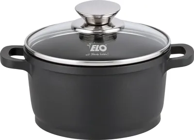Produktbild von ELO Alucast Kochtopf Ø 16 cm aus Aluminiumguss, hitzebeständig und für alle Herdarten geeignet  perfekt für jeden Haushalt