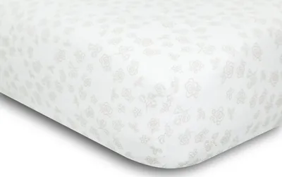 Obrázek produktu pro Prostěradlo MUSLIN DESIGN 60x120x10 bílé s růžemi