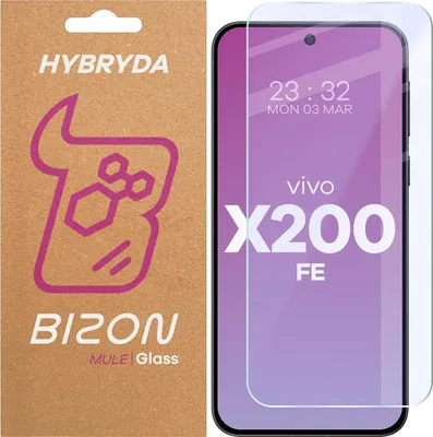 Produktbild von Flexibles Hybridglas für Vivo X200 FE, Bizon Glass Mule