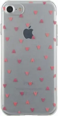 Produktbild von Bigben Connected COVHEARTSIP7, iPhone SE (2020)/8/7, Rot, Transparent