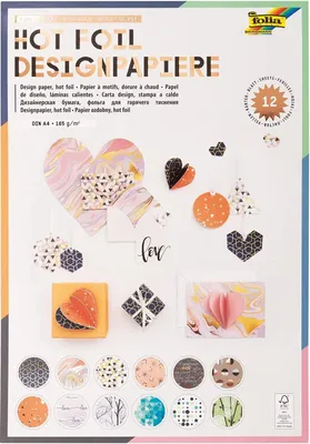 Image de folia Bloc de papier design "Hotfoil III" DIN A4 165 g/qm 12 feuilles