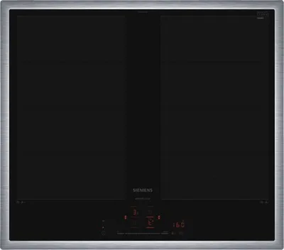 Produktbild von Siemens iQ700 EX645HXC1M, Schwarz, Integriert, 60 cm, Zonen-Induktionskochfeld, Glaskeramik, 4 Zone(n)