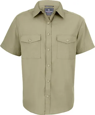 Image de Craghoppers Expert CES003 | Expert Kiwi Short Sleeved Shirt - Couleur : Pebble - Taille : XL