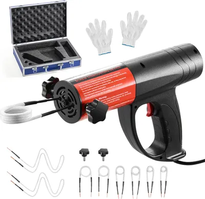Immagine prodotto di VEVOR riscaldatore a induzione per la rimozione di viti, 1500 W, set di riscaldatori a induzione magnetica, riscaldatore per la rimozione di viti arrugginite, strumenti di riparazione per autofficine con 8 bobine