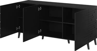 Produktbild von Nova Kommode 155x40x72 Schwarz Matte