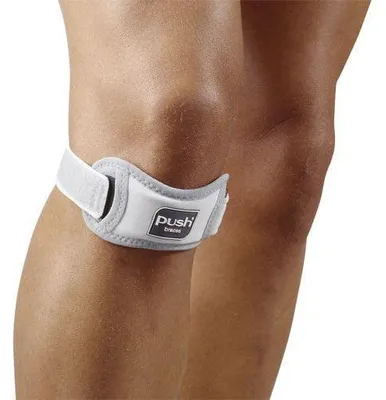 Produktbild von Push med Patellabandage universal grau/auberg. 1 St
