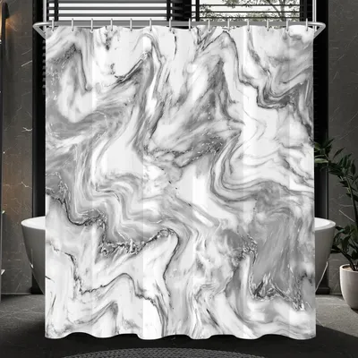 Immagine prodotto di Tenda da doccia Marmo 240x200cm Poliestere idrorepellente antimuffa Bagno