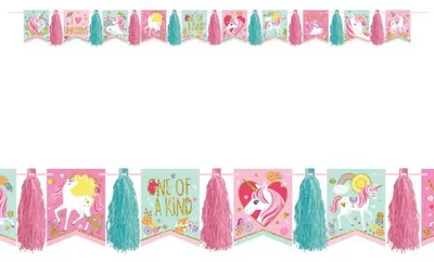 Image de amscan GIRL UNICORN MIT QUASTEN