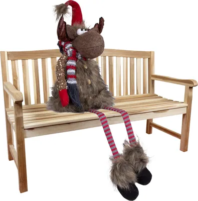 Produktbild von Elch 36cm (90cm) Kantenhocker Dekofigur Weihnachten