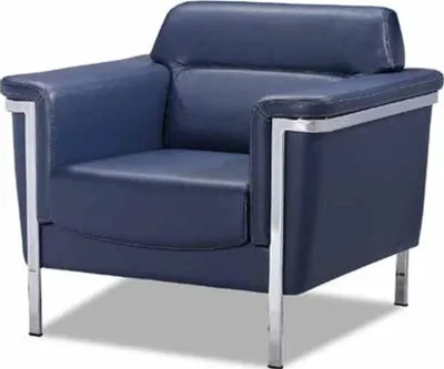 Produktbild von Sofagarnitur 3+1 Sitzer Garnitur Sofa Sofas Leder Sessel Luxus Blau