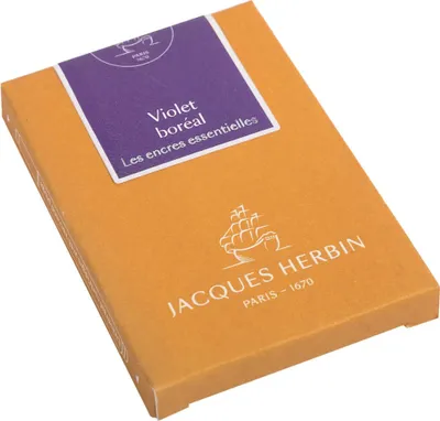 Produktbild von Jacques Herbin 4x 7 große Patronen (internationale Größe 1,35ml) Violett 11073JT