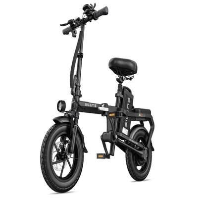 Productafbeelding van O14 15,6 Ah Elektrische Fiets – 250 W Motor, 748,8 Wh Accu, Actieradius van 71 km, Schijfremmen – Zwart