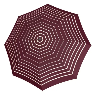 Produktbild von doppler Taschenregenschirm Regenschirm Fiber Magic Timeless Stripes Red beere