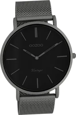 Obrázok produktu pre Oozoo pánske hodinky z nehrdzavejúcej ocele C9928 analógové Quartz hodinky šedé Vintage série D2UOC9928