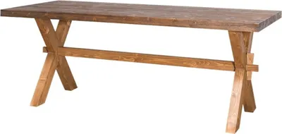Zdjęcie produktu dla Casa Padrino stół z litego drewna w stylu rustykalnym / stół kuchenny brązowy 210 x 90 x h. 78 cm - meble kuchenne w stylu rustykalnym