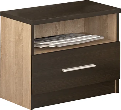 Obrázek produktu pro nabbi Noční stolek (2 ks) Verify N - dub sonoma / wenge