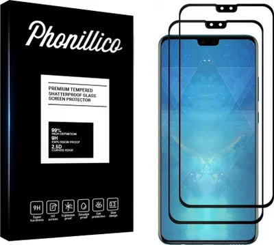 Immagine prodotto di Vetro temperato per Huawei MATE 30 [2 pezzi] Pellicola protettiva con bordo nero Pellicola antigraffio resistente Phonillico®