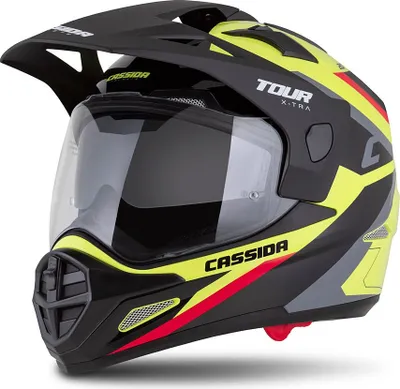 Produktbild von Crosshelm Schutzhelm Quad Cassida Tour 2.0 X-TRA yellow fluo red gray Größe L