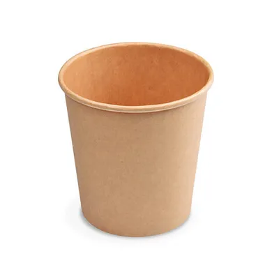 Produktbild von 100x Papierbecher Feinkostbecher Eisbecher rund braun 750 ml Ø 11,5 cm