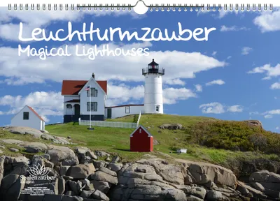 Produktbild von Leuchtturmzauber DIN A3 Kalender Querformat - Immerwährender Kalender  Leuchtturm Leuchttürme - Seelenzauber