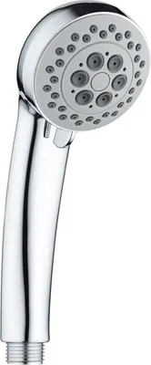 Produktbild von Aloni Econ Handbrause Duschkopf Kunststoff Chrom mit 3 Strahlarten und Anti-Kalk-Noppen 1/2 Zoll