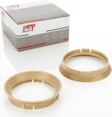 Produktbild von 2 ZENTRIERRINGE FÜR AUDI VW SKODA FÜR ALUFELGEN - Ø 64,0 mm - Ø 57,1 mm