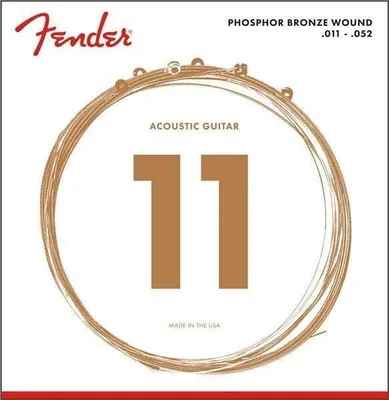 Image de Fender Phosphor Bronze 11-50 Acoustic Guitar Strings