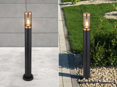 Produktbild von LED Wegeleuchte aus Edelstahl für Garten Wegbeleuchtung Terrassenlampe, H 80cm