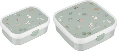 Produktbild von Mepal CAMPUS Brotdosen-Set mit Gabel Little Farm (2025)