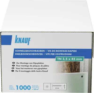 Produktbild von Knauf Schnellbauschrauben 3,5 x 45 mm, PH 1, 1000 Stück
