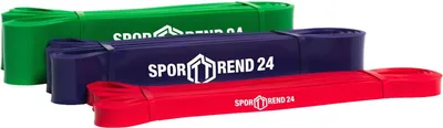 Produktbild von Powerband Klimmzugband Fitnessband Resistance Band Widerstandsband Grün Lila Rot