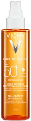 Zdjęcie produktu dla Vichy - Capital Soleil Cell Protect Invisible Oil SPF50+ - Niewidzialny olejek do opalania w sprayu 200ml