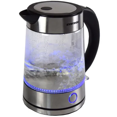 Obrázok produktu pre 1,7 l Edelstahl Wasserkocher Glas beleuchtet Riolox | Teekocher A-Ware
