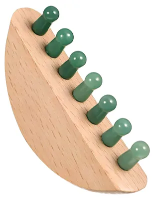 Produktbild von Jadekamm zur Kopfhautmassage mit Holzgriff
