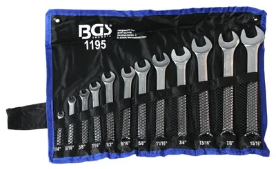 Produktbild von BGS 1195 Maulringschlüssel-Satz in Zollgrößen, 1/4" - 15/16", 12-tlg.
