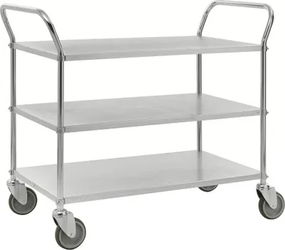 Produktbild von Servierwagen mit 3 Böden 1080 x 480 x 940 mm, Traglast 250 kg verzinkt