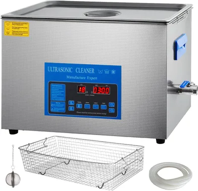 Obrázek produktu pro Dvojfrekvenční 22L ultrazvuková čistička s ohřívačem pro šperky a brýle