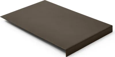 Produktbild von Mauspad Leder Taupe Grau cm 20x32 - Mousepad Struktur aus Stahl mit Kantenschutz - Hergestellt in Italien