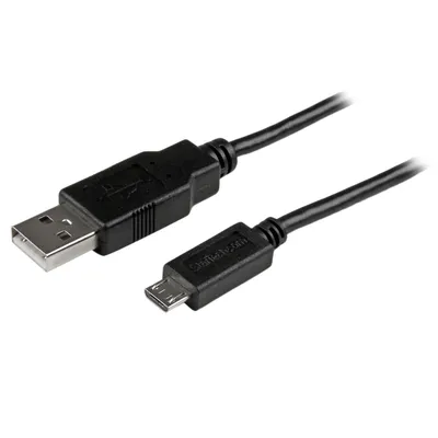 Produktbild von StarTech.com Micro-USB-Kabel 2 m, USB-A auf Micro-B, USB 2.0, Schwarz
