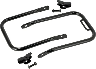 Produktbild von Gepäckträger Schwarz mit Widerlager, langer Stützbügel - für Simson S50, S51, S70