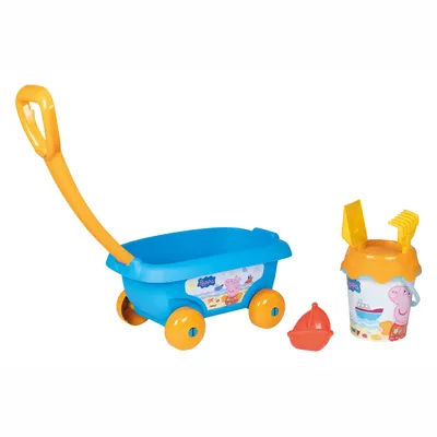 Produktbild von Smoby Dickie Peppa Handwagen mit Eimergarnitur, Sandspielzeug-Set, 1,5 Jahr(e), Mehrfarbig