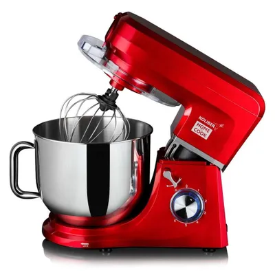 Produktbild von Koliber ROBOMAX X-3500-W Multifunktionale Küchenmaschine 8L 3500W mit Fleischwolf Mixer Gemüsereibe und Knetmaschine Rot