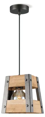 Produktbild von Home Sweet Home Hängelampe Scheune - Holz - 18x18x126cm