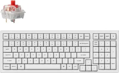 Image de Clavier mécanique de jeu Keychron K4 Pro blanc K4P-O1